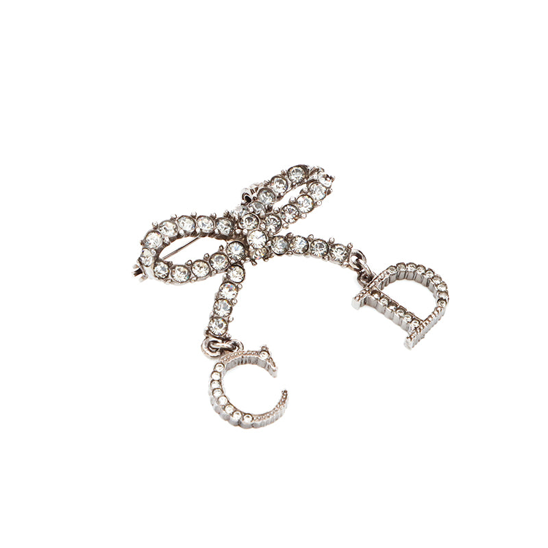 美品　Dior　ディオール　アクセサリー　ブローチ　ヴィンテージ クリスチャンディオール Christian Dior ブローチ シルバー WS5896