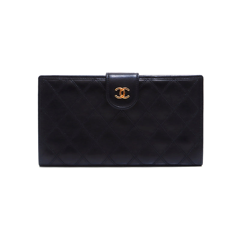シャネル CHANEL 1994~1999年 ビコローレ 長財布 ブラック
