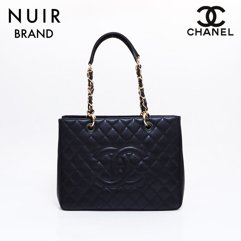 Chanel CHANEL 2019 Caviar Skin GST Tote Bag Black WS5959 – NUIR