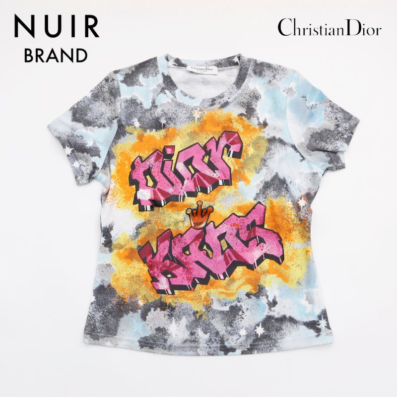 Christian Dior グラフィティ Tシャツ 38　超美品　y16 Christian Dior Graffiti Short Sleeve T-Shirt Multicolor WS5990