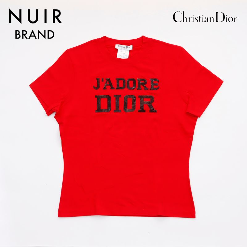 Christian Dior Logo Short Sleeve T-shirt Red WS6003 – NUIR VINTAGE