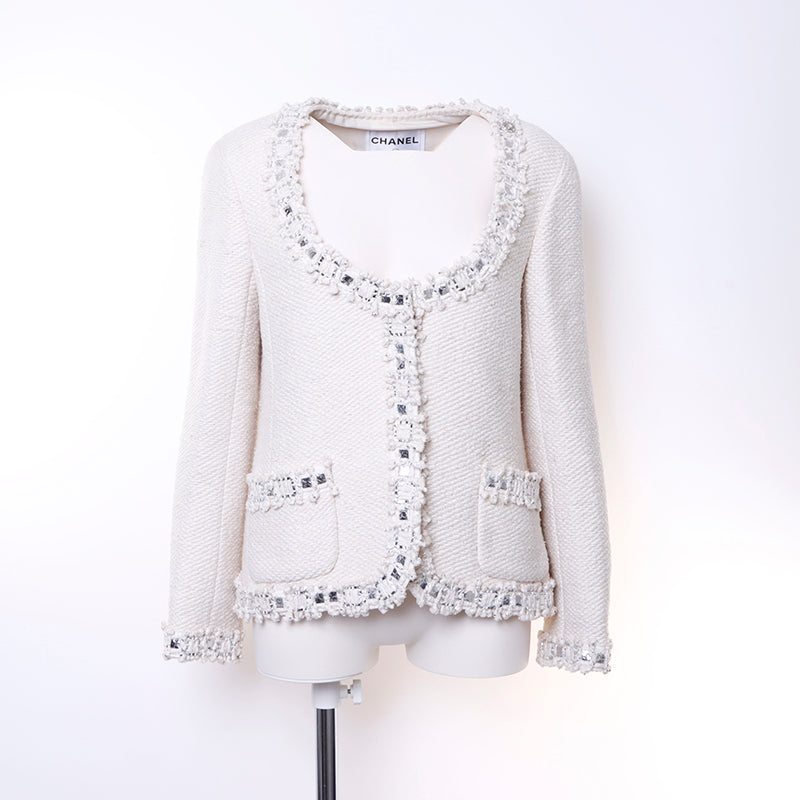 シルク♪ホワイト【CHANEL】ジャケット 楽天市場】【24時間限定!20%OFF!】シャネル CHANEL Size:36