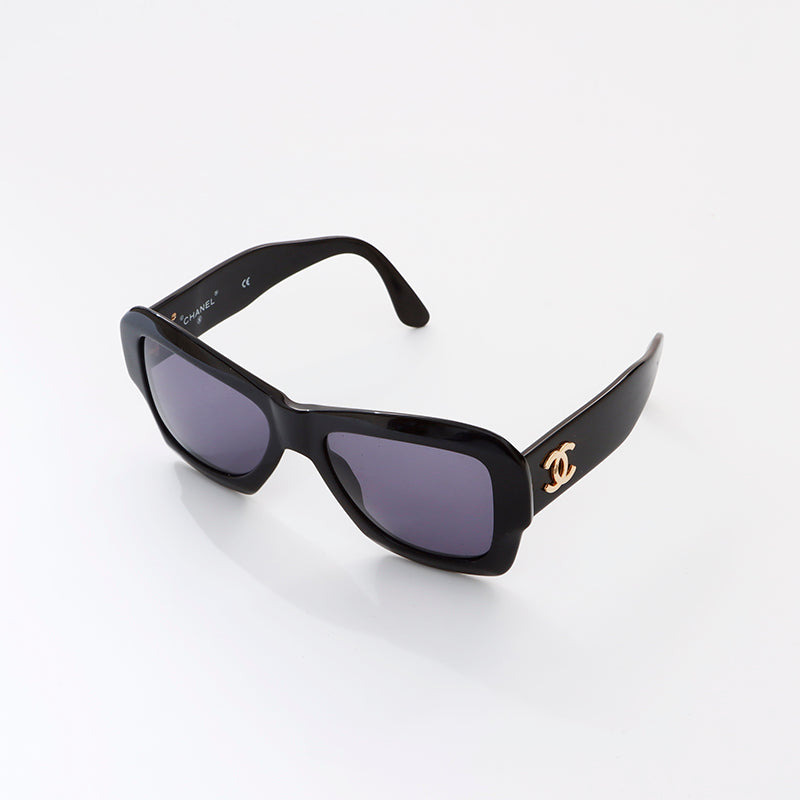 Chanel Coco Mark Sunglasses Black WS6141 – NUIR VINTAGE
