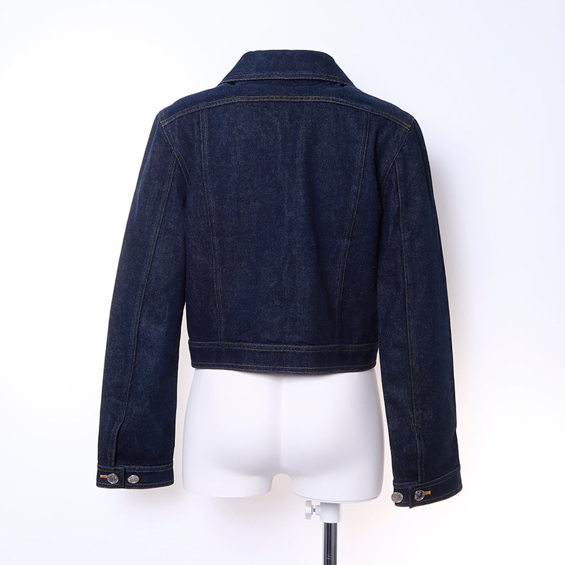 シャネル CHANEL デニムジャケット デニム ネイビー WS6289 – NUIR VINTAGE