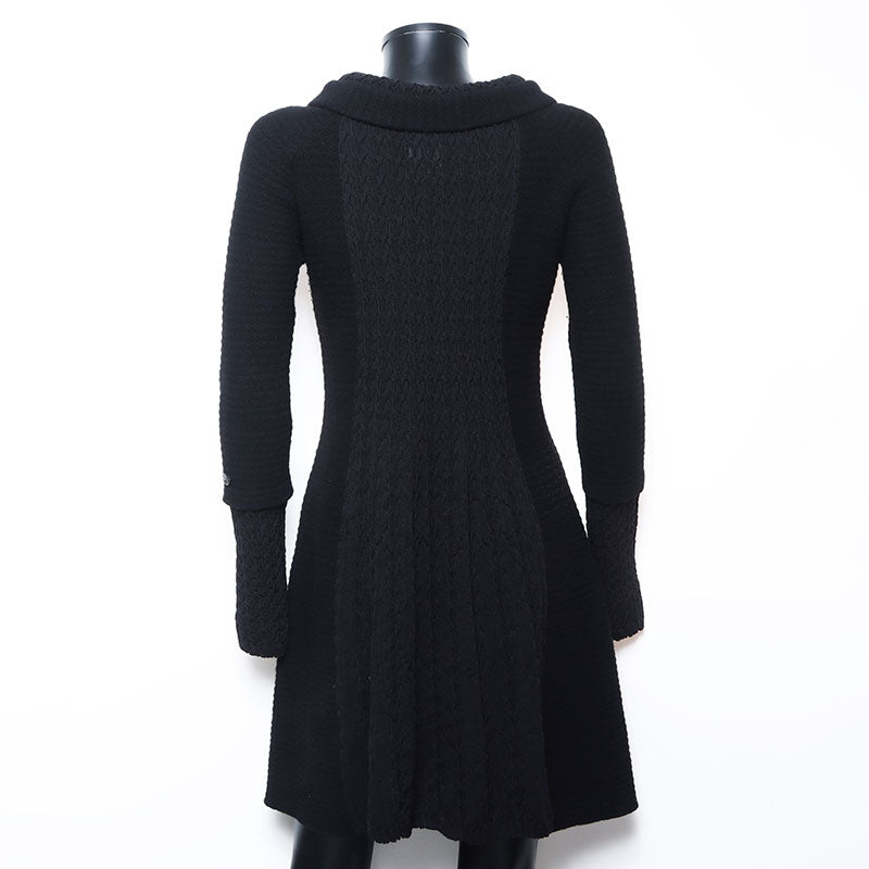 Chanel Knit Dress Wool Black WS6397 – NUIR VINTAGE
