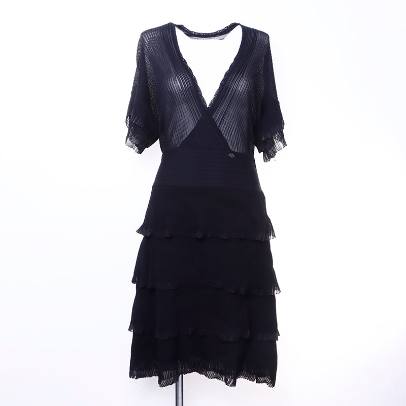 【CHANEL】ワンピース CHANEL シャネル ワンピース Sサイズ レディース ニットワンピ