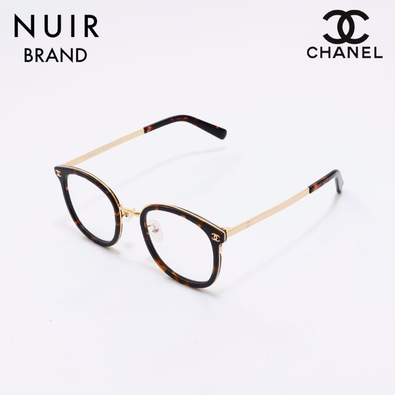 シャネル CHANEL ココマーク度なし メガネ ブラウン WS6446 – NUIR VINTAGE