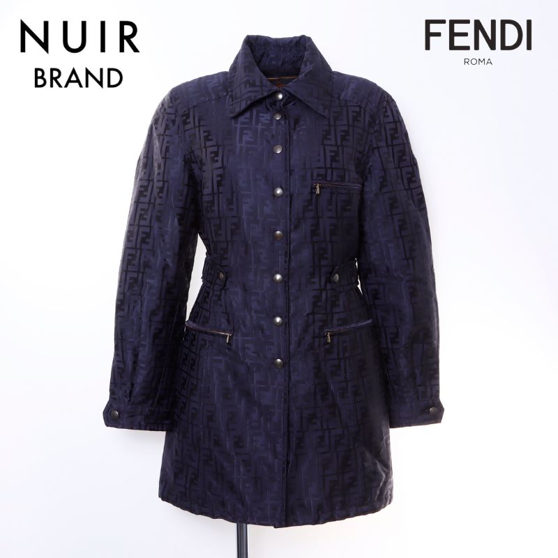 フェンディ FENDI ズッカ柄 コート ブラック WS6502 – NUIR VINTAGE