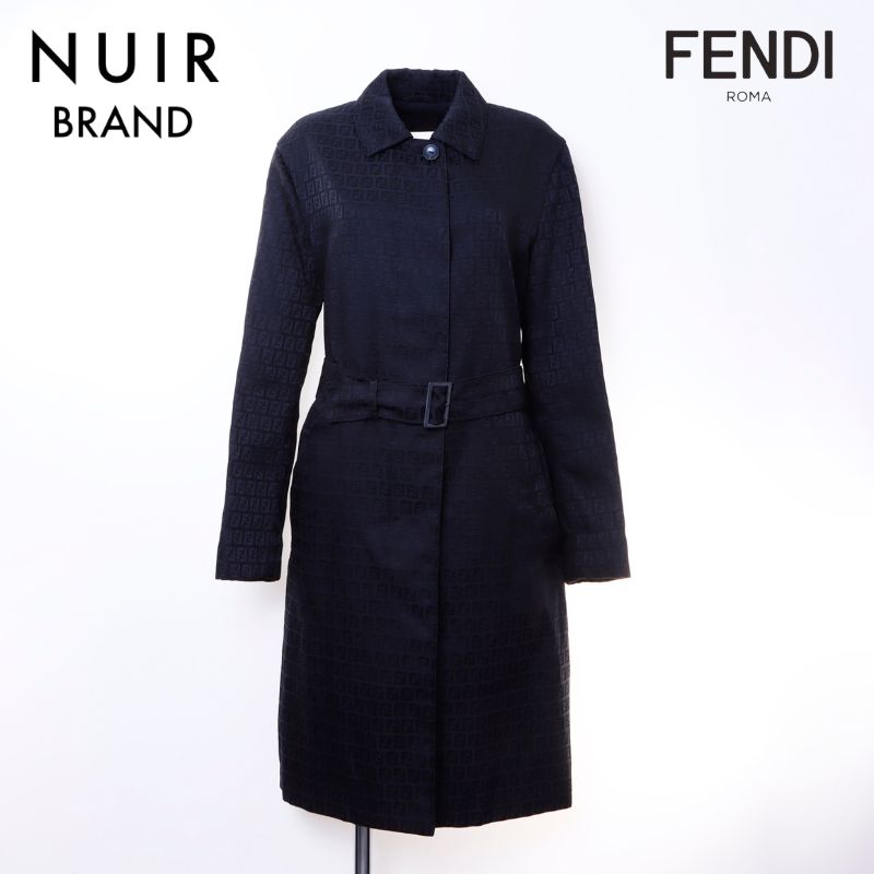 フェンディ FENDI ズッカ柄 コート ブラック WS6503 – NUIR VINTAGE