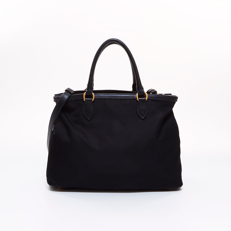 PRADA Nylon 2-way Shoulder Bag Black WS6522 – NUIR VINTAGE