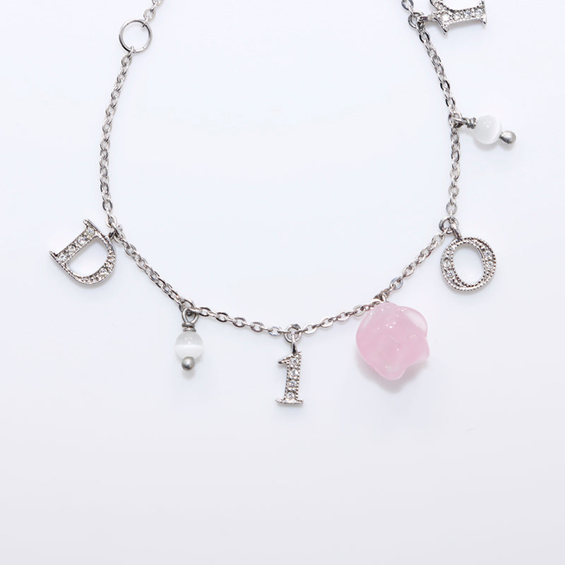 Dior ブレスレット シルバーカラー ラインストーン クリスチャンディオール Christian Dior ロゴ ラインストーン