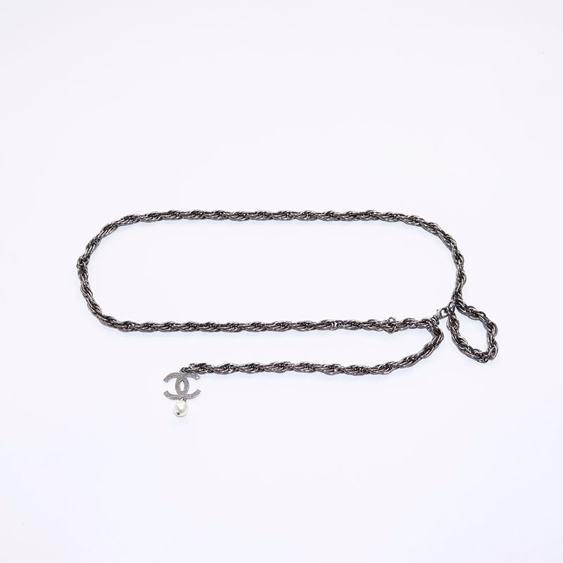 シャネル CHANEL ココマーク パール ベルト シルバー WS6569 – NUIR