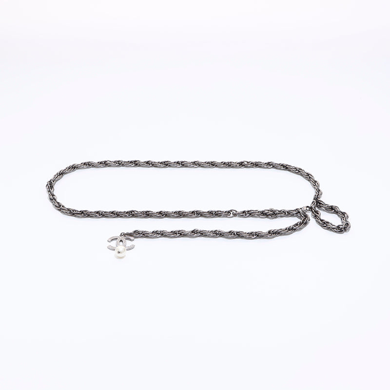 シャネル CHANEL ココマーク パール ベルト シルバー WS6569 – NUIR