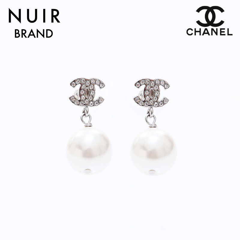 シャネル CHANEL パール ココマーク ピアス シルバー WS6573 – NUIR