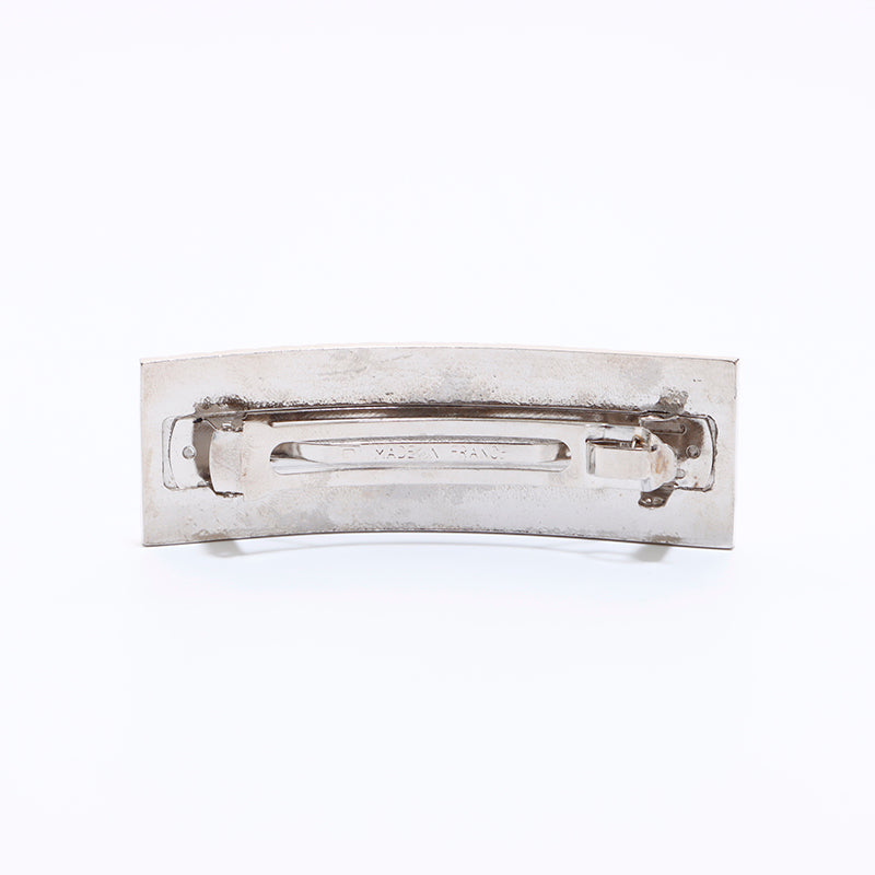 シャネル CHANEL ココマーク マトラッセ バレッタ シルバー WS6574