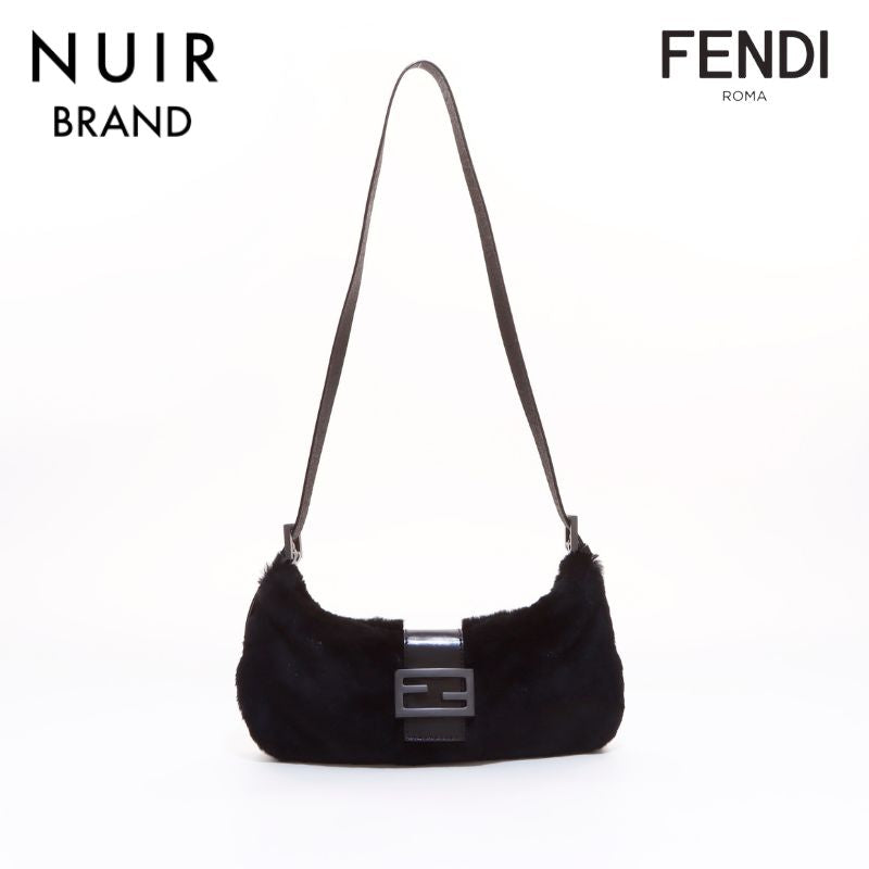 フェンディ FENDI マンマバケット ラパンファー ショルダーバッグ ブラック WS6631 – NUIR VINTAGE