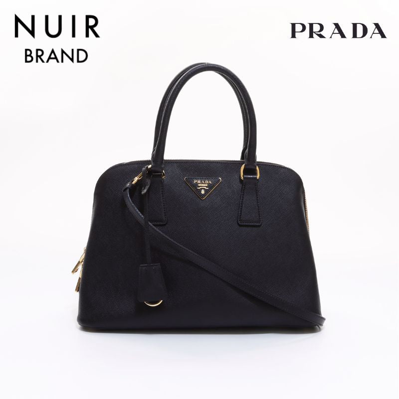 PRADA ブラック ハンドバッグ 中型 PRADA（プラダ） ハンドバッグ 3WAY PRADA PROMENADE SAFFIANO LEATHER