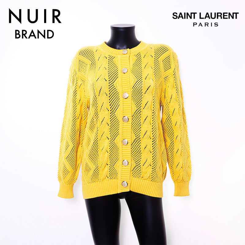 Yves Saint Laurent YVES SAINT LAURENT Size:M Cardigan Yellow