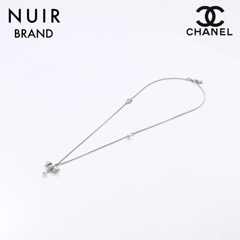 シャネル CHANEL ラインストーン ネックレス シルバー WS6928 – NUIR