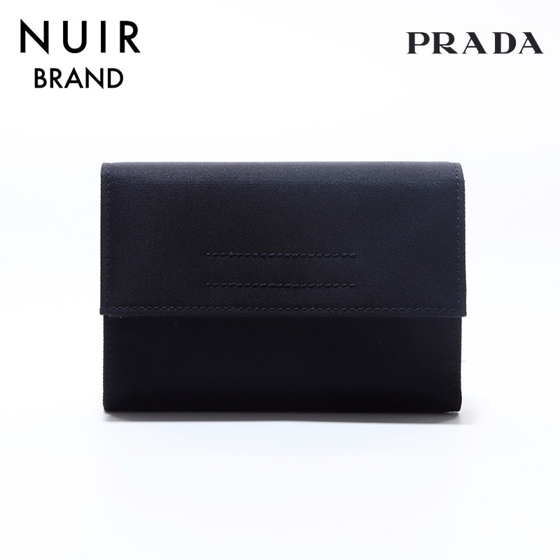 プラダ PRADA 三角ロゴ ナイロン 折り財布 ブラック WS6933 – NUIR VINTAGE