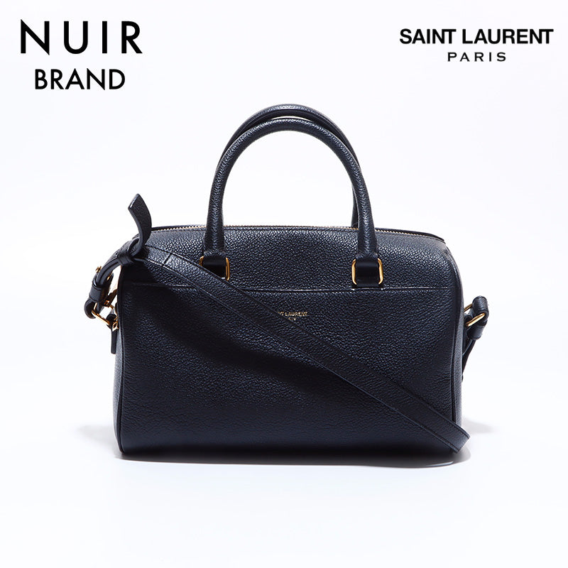 イヴ・サンローラン YVES SAINT LAURENT ベイビーダッフル 2WAY ショルダー ハンドバッグ ブラック WS6934 – NUIR  VINTAGE