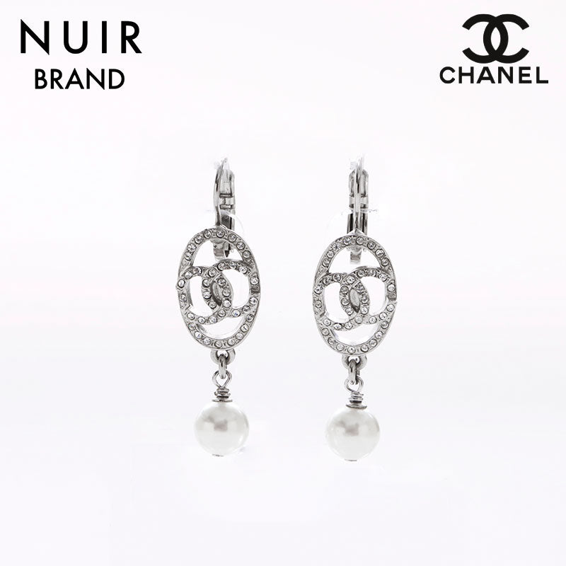 シャネル　ヴィンテージパールピアス シャネル CHANEL ココマーク パール ピアス シルバー WS6942 – NUIR