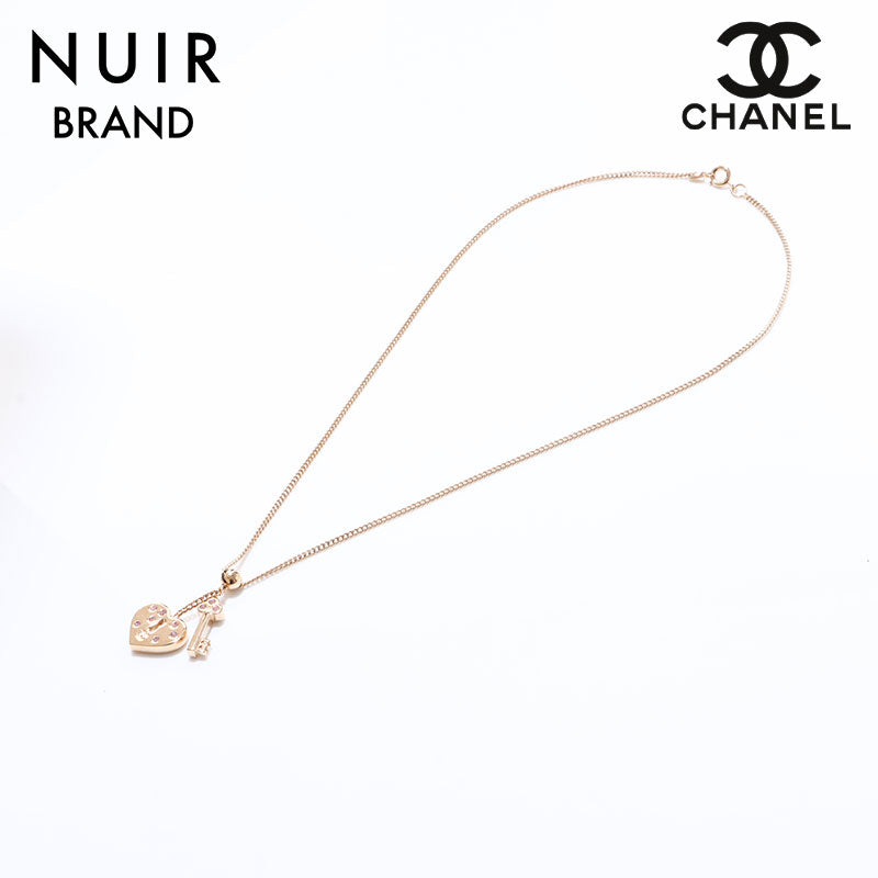 シャネル CHANEL ココマーク ハート 鍵 02 ネックレス ゴールド WS6968 ...