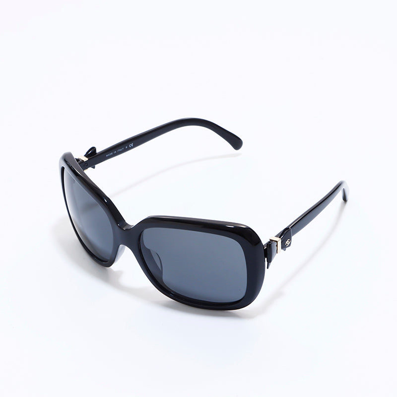 Chanel Coco Mark Ribbon Sunglasses Black WS6972 – NUIR VINTAGE