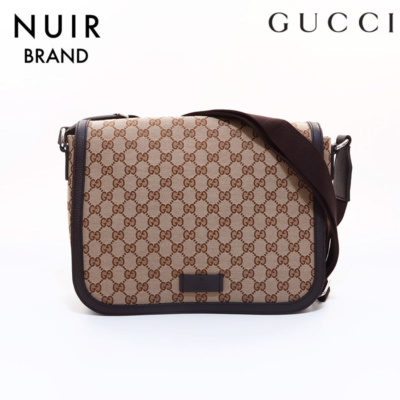 グッチ GUCCI GG キャンバス メッセンジャー ショルダーバッグ ベージュ WS6994 – NUIR VINTAGE