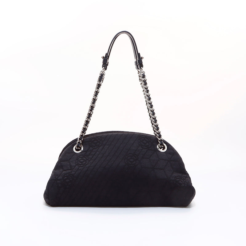 シャネル CHANEL カメリア ココマーク ハンドバッグ ブラック WS7020