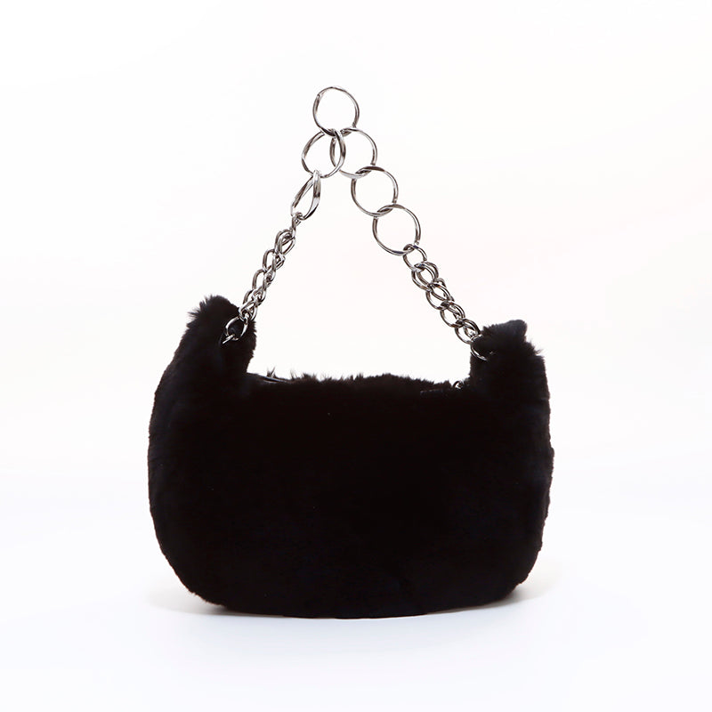 シャネル CHANEL ファー ショルダーバッグ ブラック WS7080 – NUIR VINTAGE