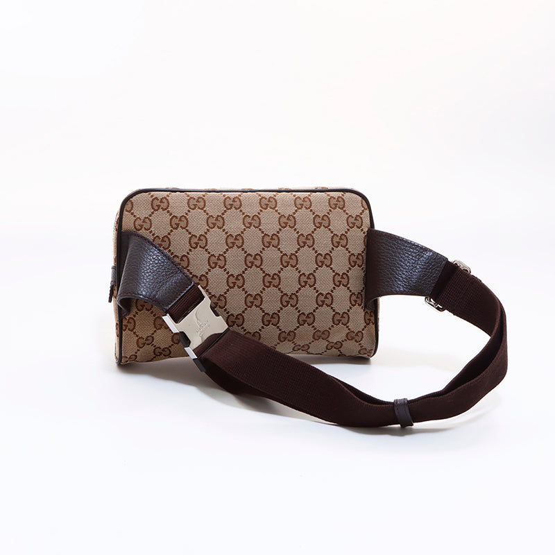 グッチ GUCCI GGキャンバス ウエストバッグ ブラウン WS7091 – NUIR