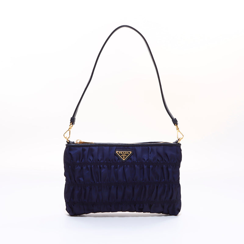 プラダ PRADA ロゴ ハンドバッグ ネイビー WS7094 – NUIR VINTAGE