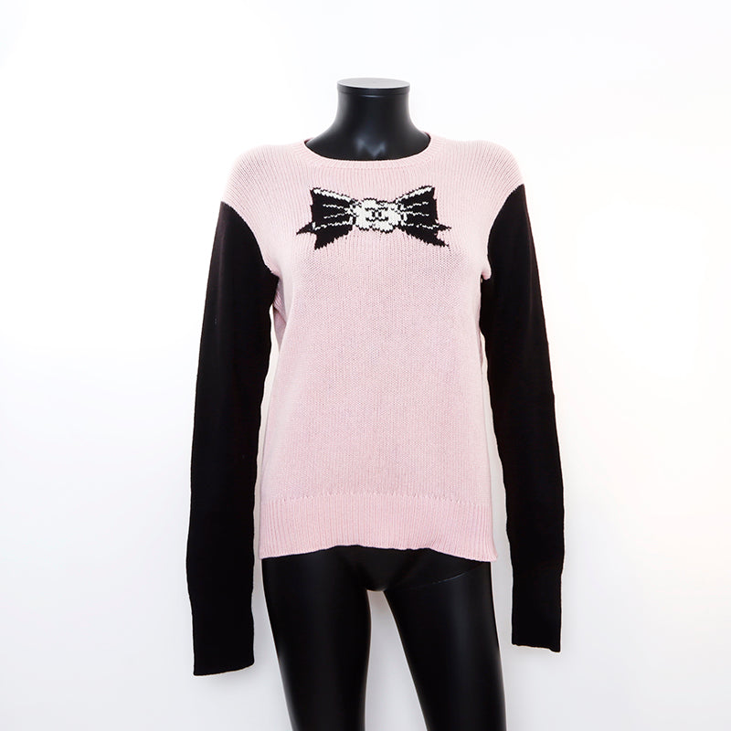 CHANEL リボン付きニットベスト ピンク CHANEL - 美品 Vintage シャネル CHANEL ニット 97P ベスト ジレ
