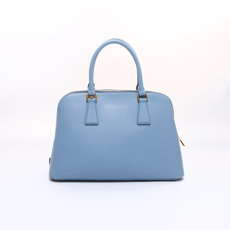 プラダ PRADA サフィアーノ 2way ハンドバッグ ブルー WS7145 – NUIR