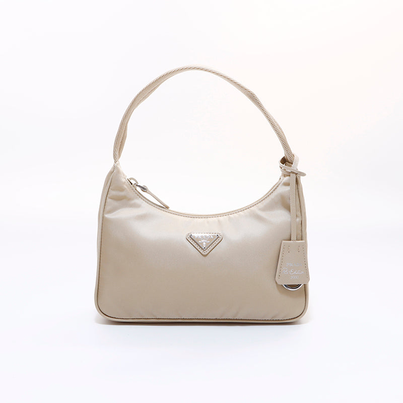 PRADA ベージュ ハンドバッグ プラダ/ハンドバッグ/ベージュ/レザーの買取実績【ブランディア】