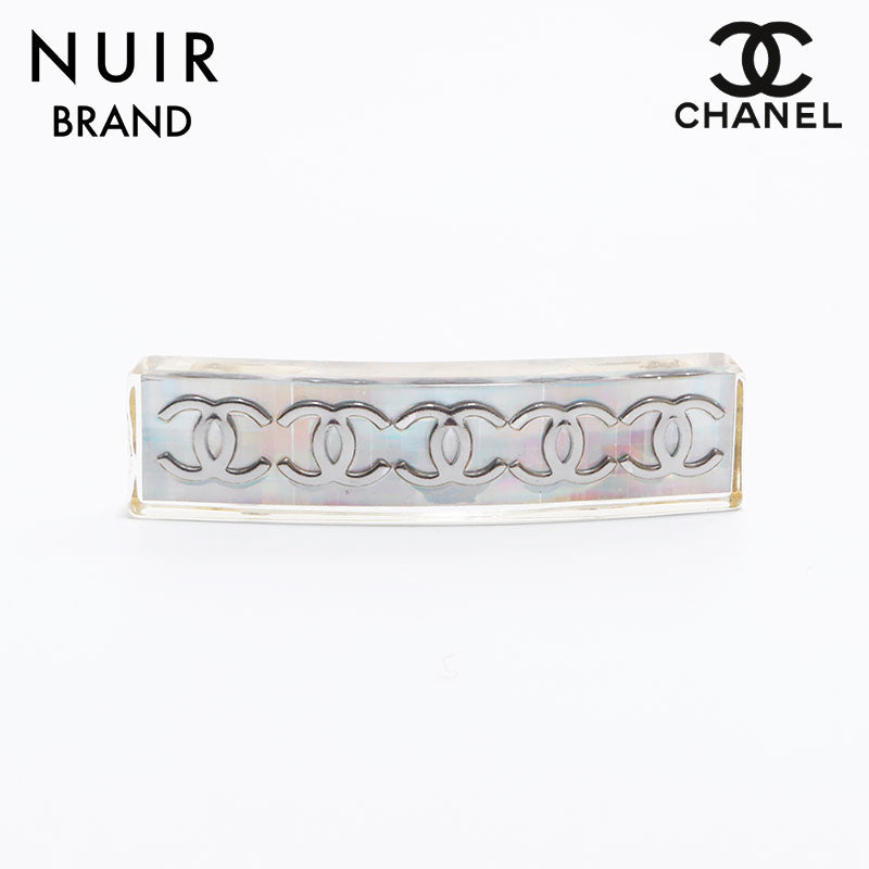 シャネル CHANEL ココマーク クリア バレッタ シルバー WS7295 – NUIR ...