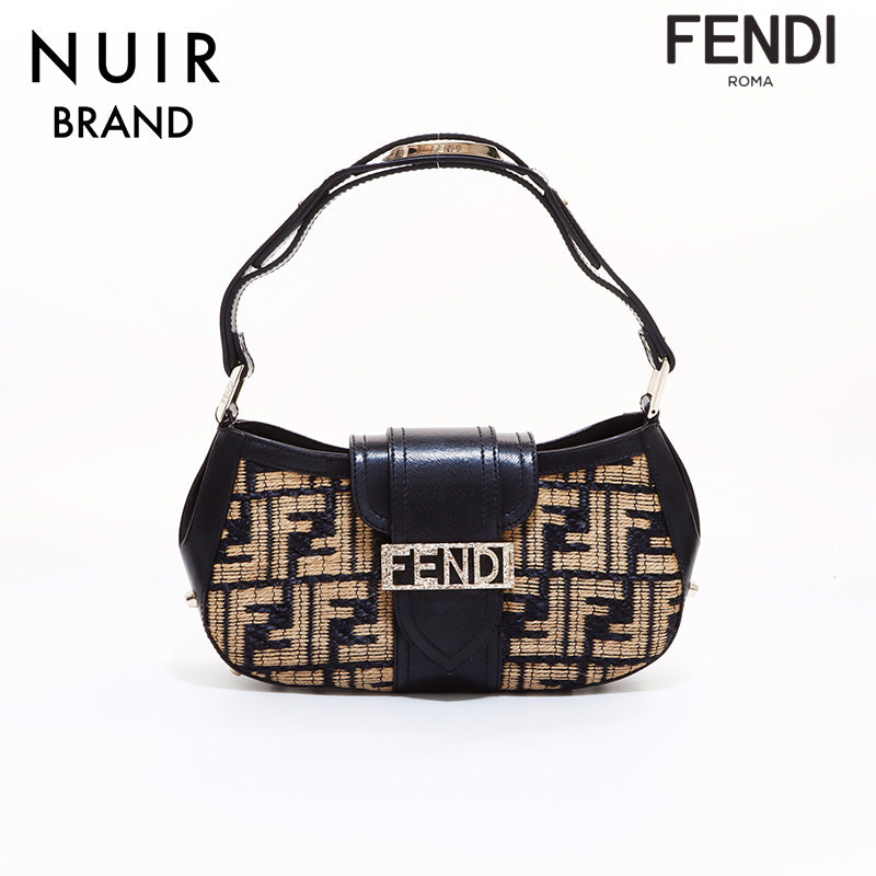 【tareさん専用】FENDI バック FENDI Zucca Pattern Straw Handbag Black WS7304 – NUIR VINTAGE