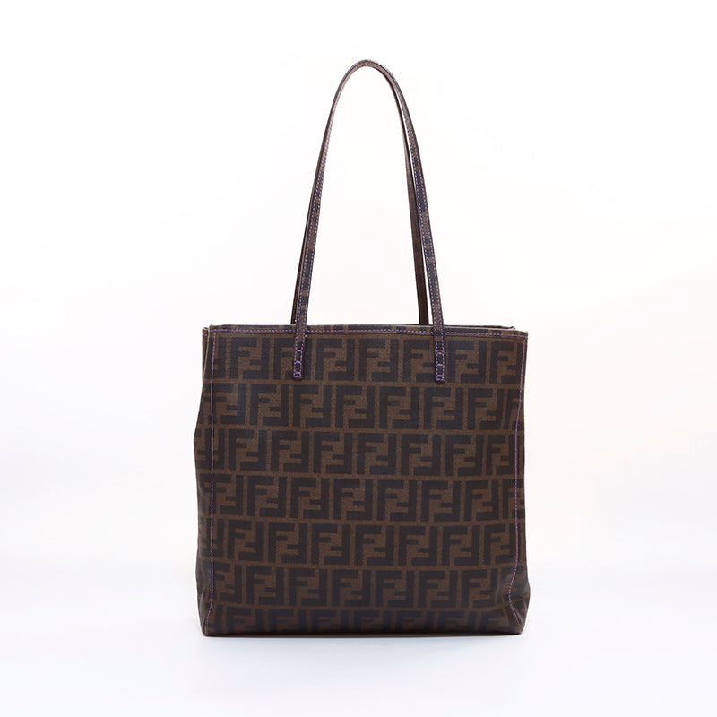フェンディ FENDI ズッカ柄 PVC トートバッグ ブラウン WS7308 – NUIR