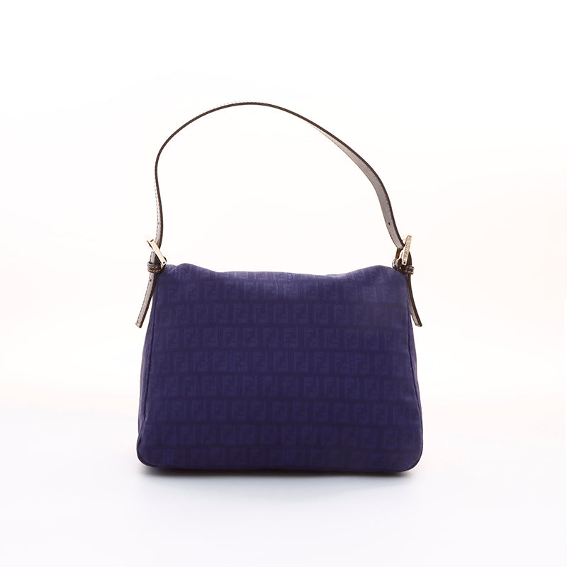 フェンディ FENDI マンマバケットズッカ柄 ハンドバッグ ネイビー