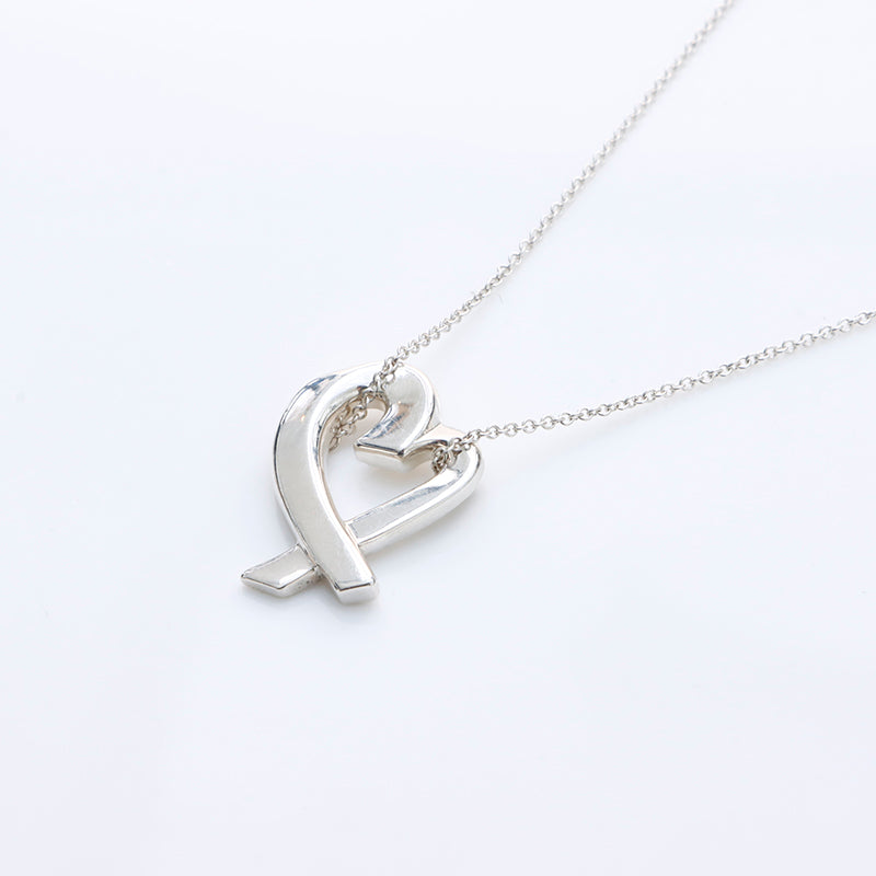 ●美品●　ティファニー　ノーツ　ラブ　ハート　シルバー　ネックレス　925 ティファニー ノーツハート プレート ネックレス シルバー925