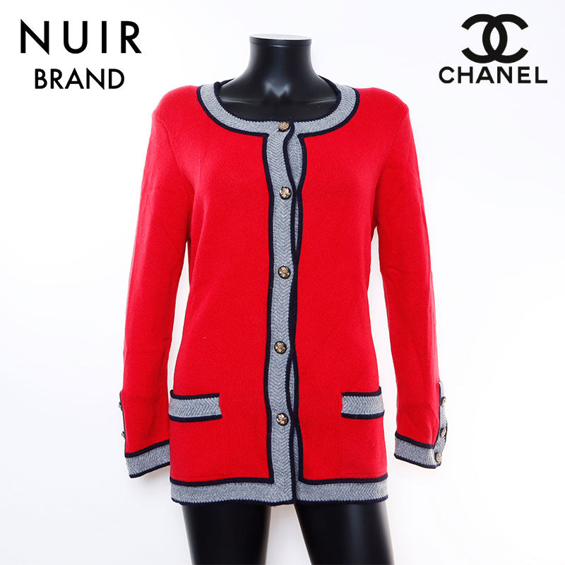 Chanel CHANEL Size:44 Cardigan Red WS7425 – NUIR VINTAGE