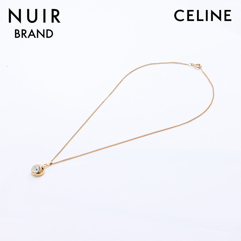 セリーヌ CELINE ラインストーン ネックレス ゴールド WS7473 – NUIR VINTAGE