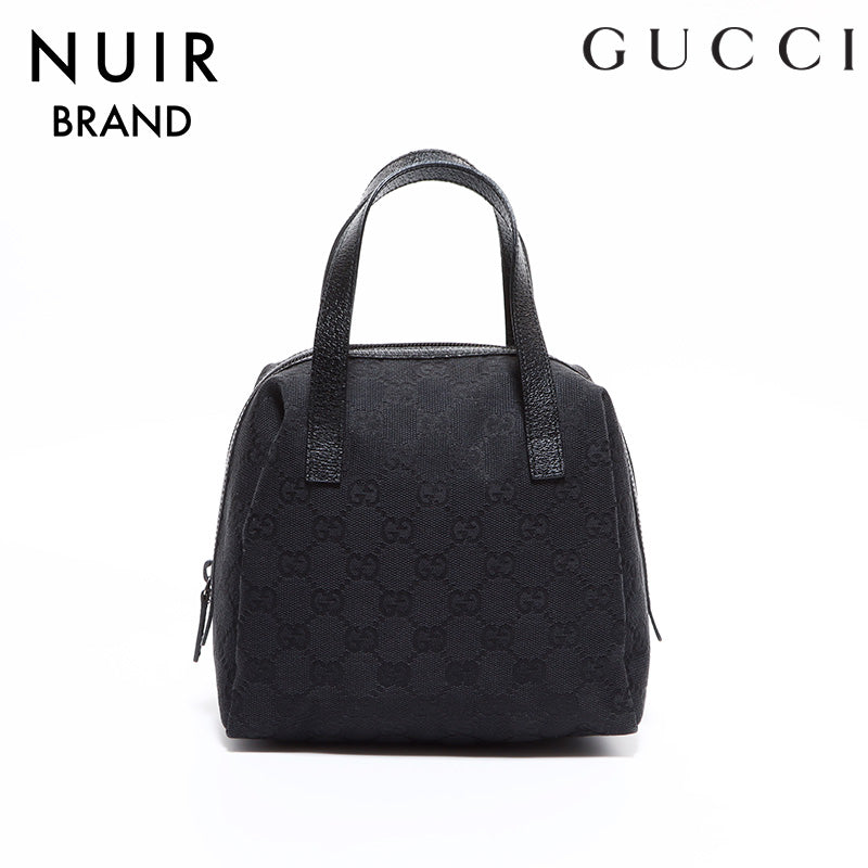 グッチ GUCCI GGキャンバス ミニ ハンドバッグ ブラック WS7582 – NUIR