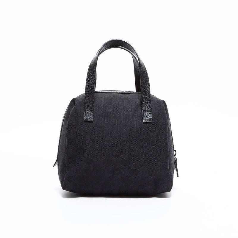 グッチ GUCCI GGキャンバス ミニ ハンドバッグ ブラック WS7582 – NUIR