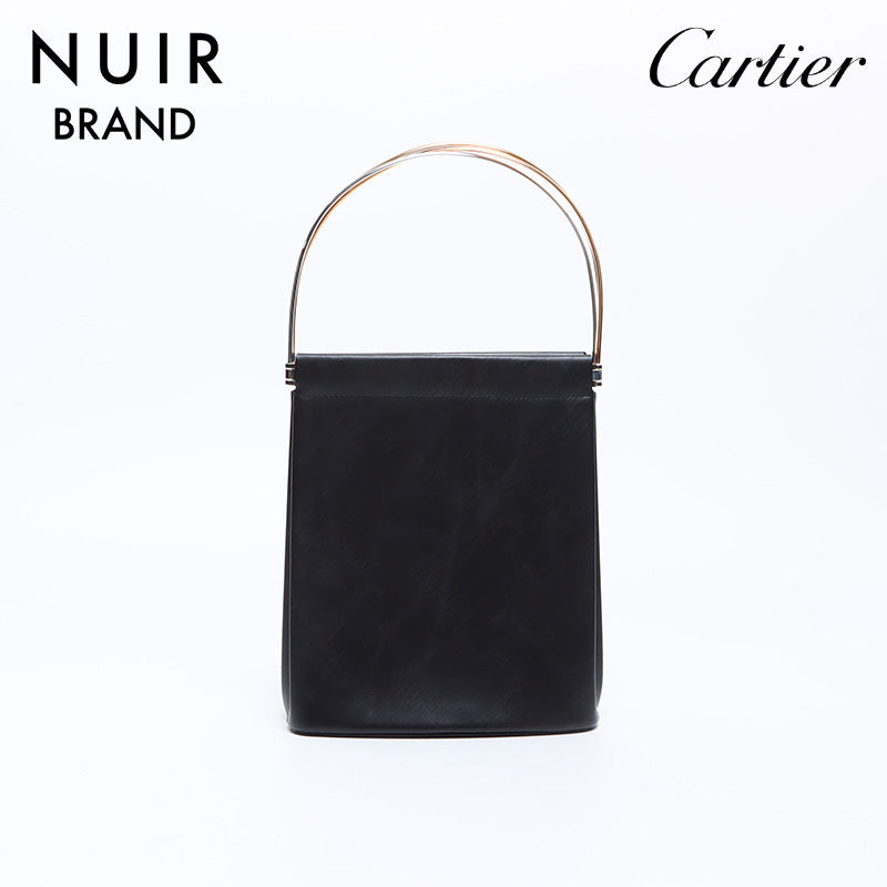 カルティエ(Cartier) カルティエ ハンドバッグ トリニティ レザー カルティエ CARTIER トリニティ レザー ハンドバッグ ブラック WS7652