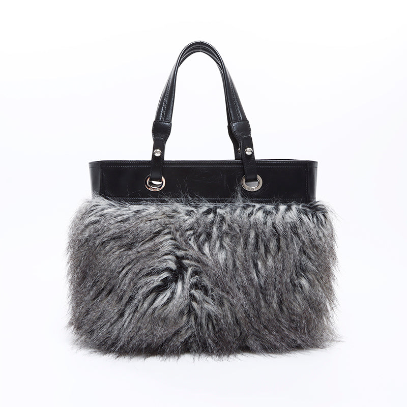 シャネル CHANEL ココマーク ファー パリビアリッツトートバッグ