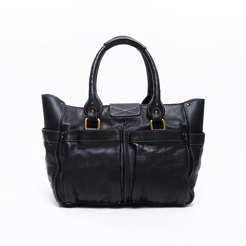 Chloe Pocket Shoulder Bag Black WS7687 – NUIR VINTAGE Chloe Pocket Shoulder Bag Black WS7687 – NUIR VINTAGE