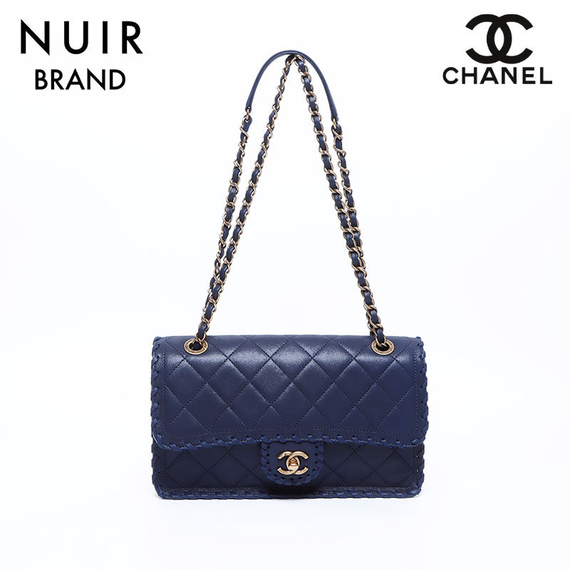 Chanel Coco Mark Matelasse 20 shoulder bag Navy WS7725 – NUIR VINTAGE