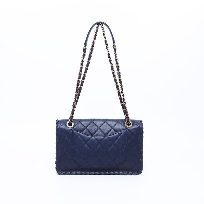 Chanel Coco Mark Matelasse 20 shoulder bag Navy WS7725 – NUIR VINTAGE